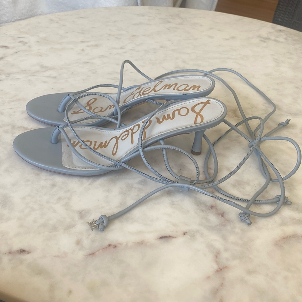 Light blue Sam Edelman Strappy Heeled Sandals